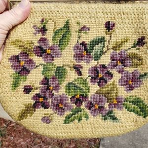 Purple Pansy Vintage handbag